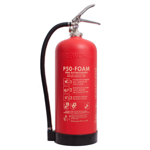 Britannia P50 Self-Maintenance 9ltr Foam Fire Extinguisher 